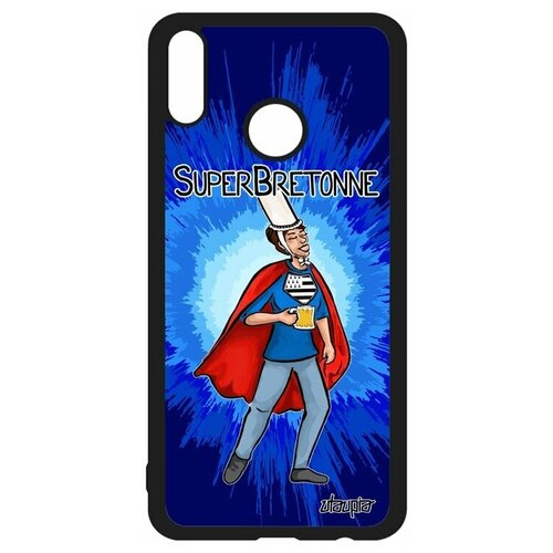 фото Чехол на телефон honor 8x, "супербретонка" веселый комичный utaupia