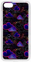 Чехол на Huawei Honor 7A Kruche Print Dreams/накладка/с рисунком/прозрачный/бампер/противоударный/ударопрочный/с защитой камеры