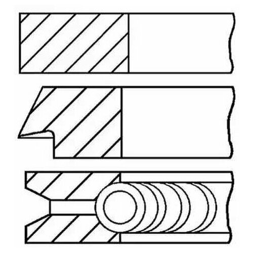 Комплект Поршневых Колец Для 1 Цилиндра Goetze арт. 0842220000