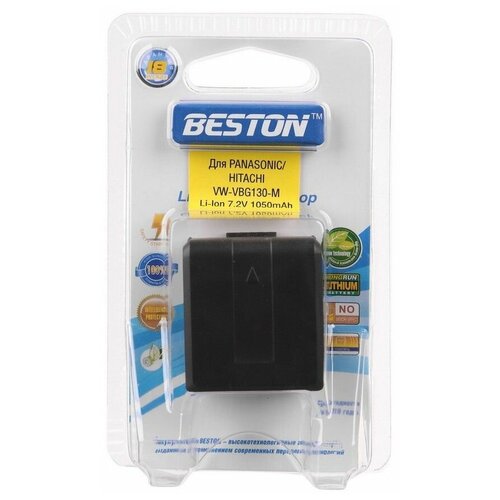 усиленный аккумулятор для panasonic vw vbg130 vw vbg6 1320mah Аккумулятор для видеокамер BESTON Panasonic/HITACHI BST-VW-VBG130-M, 7.2 В, 1050 мАч