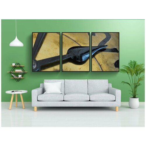 фото Набор модулных постеров для интерьера "часы, стрелки часов, время" 60x90 см. в тубусе, без рамки lotsprints