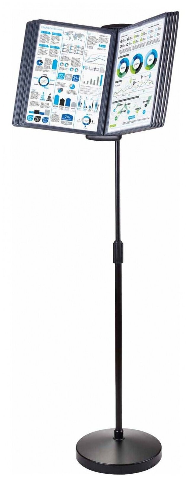 фото Демо-система напольная ProMEGA Office, 10 панелей, черный