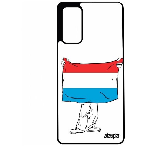 фото Чехол для мобильного galaxy s20fe, "флаг люксембурга с руками" страна патриот utaupia