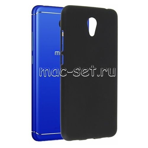 Чехол-накладка для Meizu M6 силиконовая черная 1.2 мм