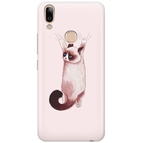 фото Gosso ультратонкий силиконовый чехол-накладка для vivo y85 / v9 с принтом "недовольный кот"