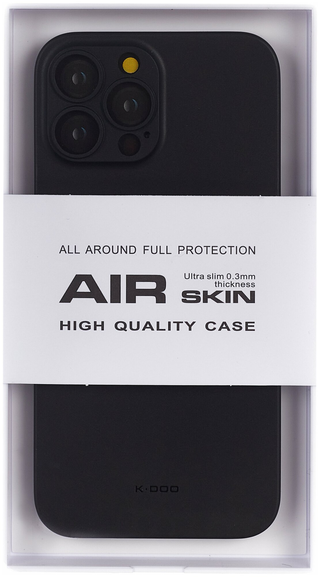 Чехол для iPhone 12 Pro Max AIR Skin-Чёрный