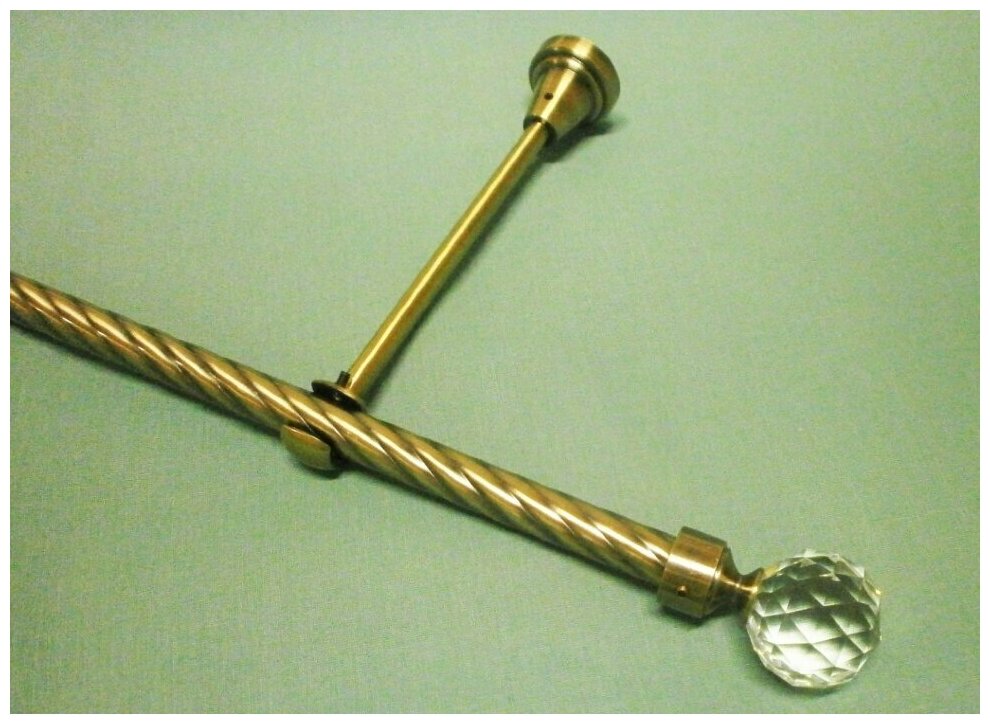 Карниз металлический витой Морано (200 см, Антик) — купить в интернет ...