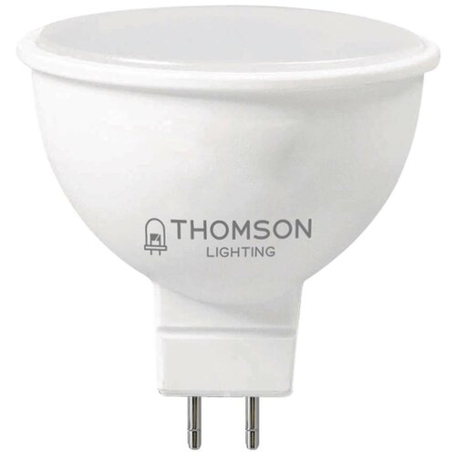 фото Thomson лампа светодиодная thomson gu5.3 6w 3000k полусфера матовая th-b2045
