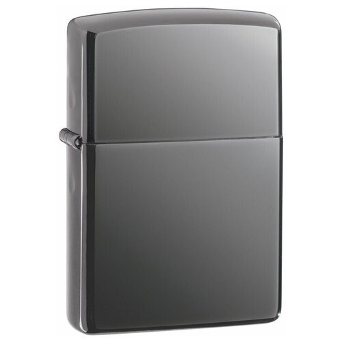 Зажигалка ZIPPO Classic с покрытием Black Ice, латунь/сталь, чёрная, глянцевая, 38x13x57 мм зажигалка zippo zippo design с покрытием black ice латунь сталь чёрная глянцевая 38x13x57 мм