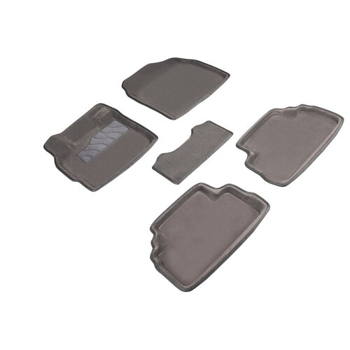 фото Ворсовые 3d коврики в салон seintex для mazda cx7 2006-2012 (серые, 71727)