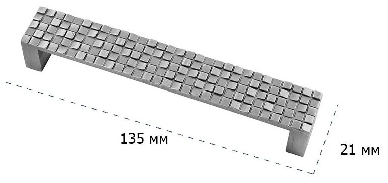 Комплект из 4 шт. ручка-скоба 128 мм RS-019-128, хром - фотография № 3