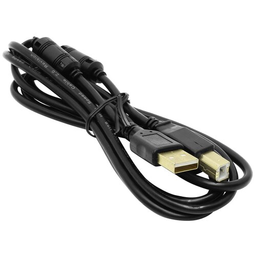 Проф. кабель 5bites UC5010-018A EXPRESS USB2.0 AM-BM, ферритовые кольца, 1.8м кабель usb 2 0 am bm 1 8м 5bites uc5010 018a черный