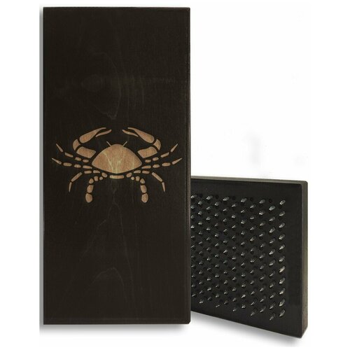 фото Доска садху с динамическими гвоздями, знак зодиака - 15 шаг 10мм черная goodwood