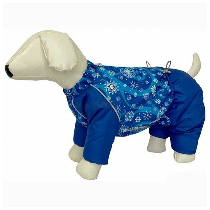 Комбинезон для собак Снежинка OSSO Fashion р.35(кобель) - фотография № 5