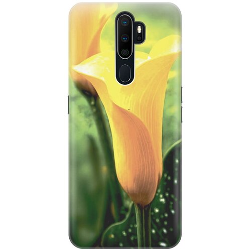 фото Силиконовый чехол на oppo a5 2020 / a9 2020 / оппо а5 2020 / а9 2020 с принтом "желтые каллы gosso