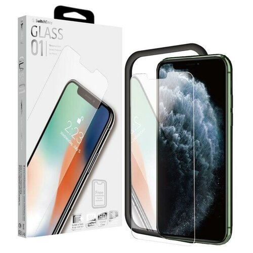 Защитное стекло SwitchEasy GLASS 01 для экрана iPhone 11. Материал закаленное стекло. Цвет прозрачный защитное закаленное стекло для планшета teclast x80 pro 9h устойчивое к царапинам и отпечаткам пальцев