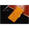 Фото #4 Чехол-книжка MyPads для LG G7 ThinQ / LG G7 прошитый по контуру с необычным геометрическим швом золотой желтый