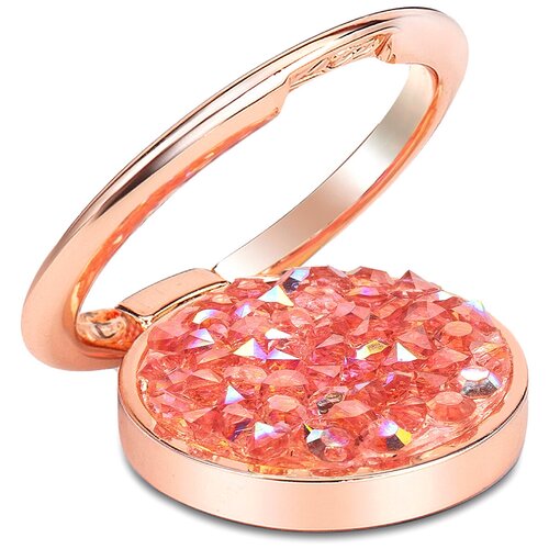 фото Кольцо держатель для телефона / сияние / 31 мм оранжевый luxcase