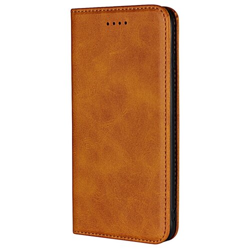 фото Чехол-книжка mypads premium для iphone 11 pro max из качественной натуральной мраморной кожи буйвола прошитый элегантной прострочкой светло-коричневый с магнитной крышкой