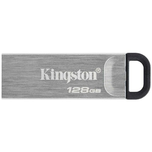 Флешка Kingston DataTraveler Kyson 128 ГБ, 1 шт., серебристый (DTKN/128GB)