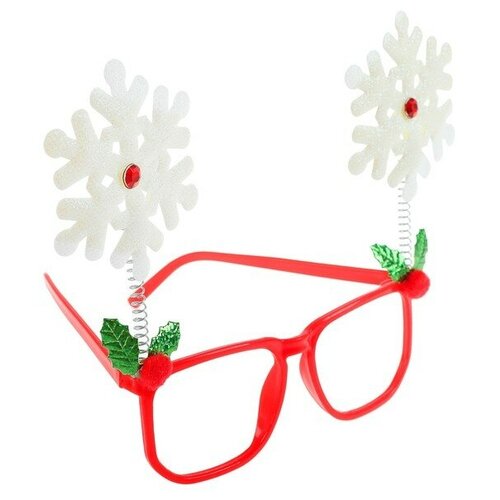 Карнавальные очки Снежинки