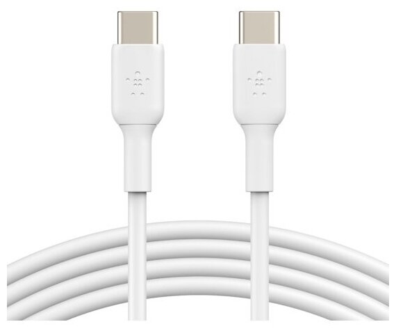 Кабель Belkin USB-C - USB-C , 1м, пластик, белый (CAB003bt1MWH)