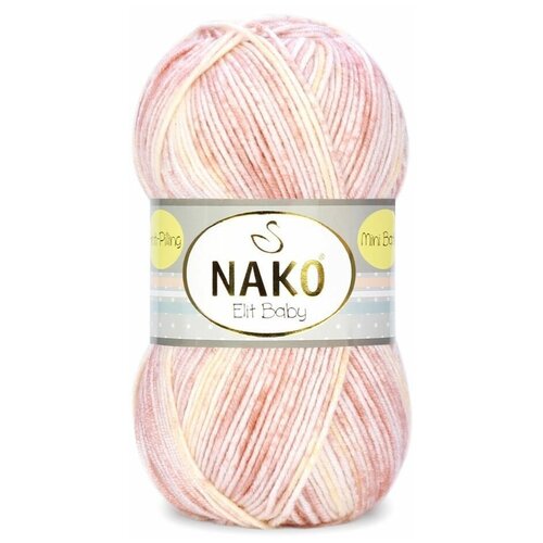 пряжа nako elit baby mini batik пряжа nako elit baby mini batik 32462 бел желт лимон 5шт упаковка акрил антипиллинг 100% Пряжа Nako Elit Baby mini batik | Пряжа Nako Elit Baby mini batik - 32458 крем/перс/коралл | 5шт упаковка | Акрил антипиллинг: 100%