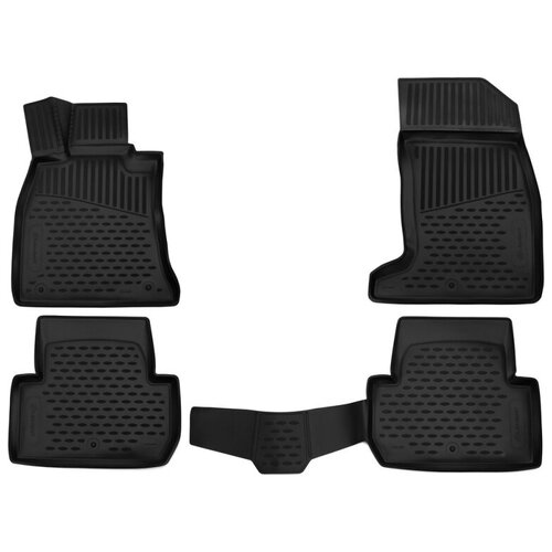 фото Коврики 3d в салон подходят для kia stinger (i, iр), 2017-2021, 2021->, лифтбе, 4 шт. (полиуретан) element3d2566210 18021