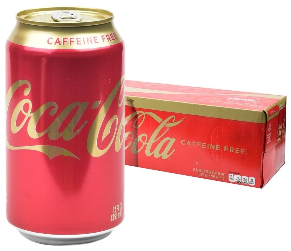 Газированный напиток Coca-Cola Caffeine Free, США, 0.355 л, металлическая банка, 6 шт. - фотография № 4