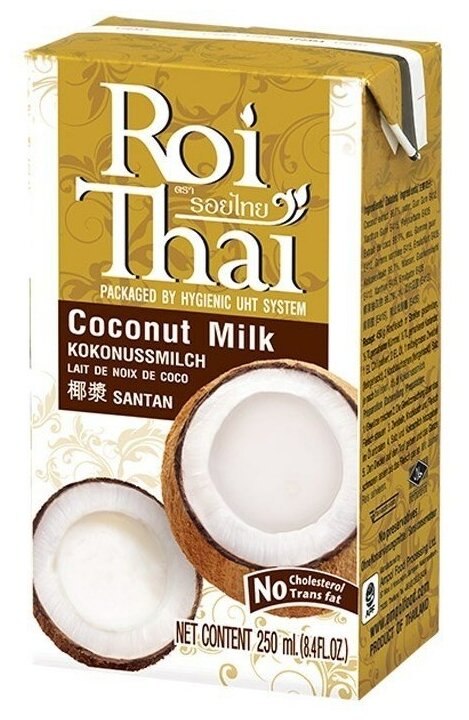 Кокосовое молоко Roi Thai, 250 мл - фотография № 1