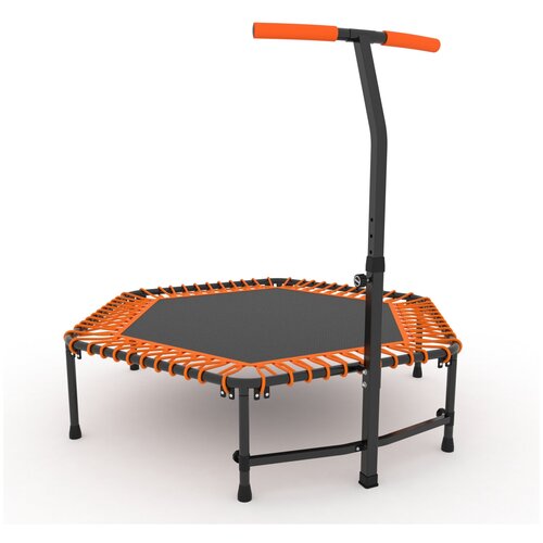 Батут с поручнем Unix Line Fitness 4.3 ft Orange