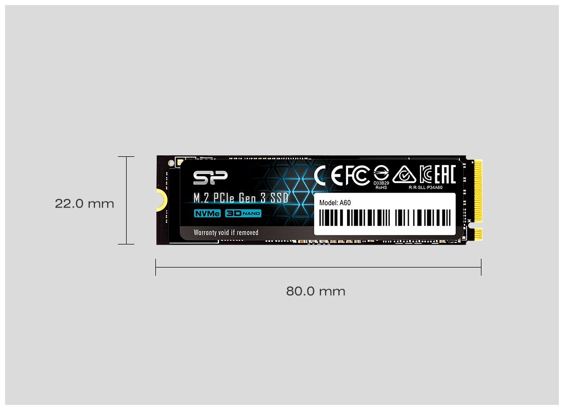 SSD накопитель SILICON POWER M-Series 512Гб, M.2 2280, PCI-E x4, NVMe - фото №5