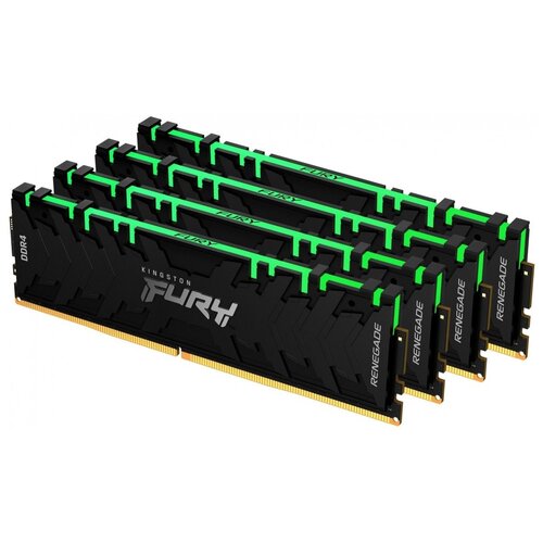 Оперативная память Kingston FURY Renegade RGB 32 ГБ 8 ГБ x 4 шт DDR4 3000 МГц DIMM CL15 KF430C15RBAK432 596600₽