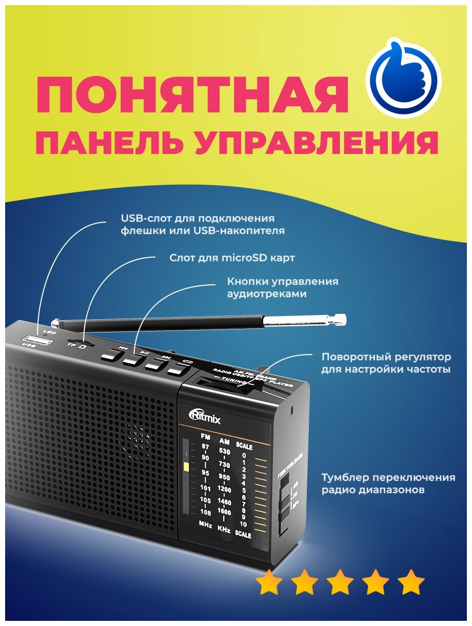 Радиоприемник Ritmix RPR-155