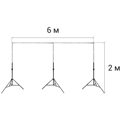 фото Система установка фона (ворота) 2 / 6 м (без фона) gozhy