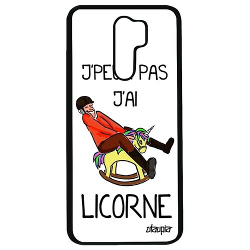 фото Защитный чехол на телефон // xiaomi redmi 9 // "не могу - у меня единорог!" принт комикс, utaupia, белый