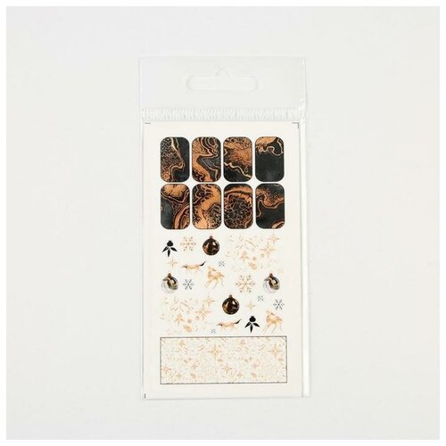 Слайдеры для ногтей Золото, 5,2 x 10 см