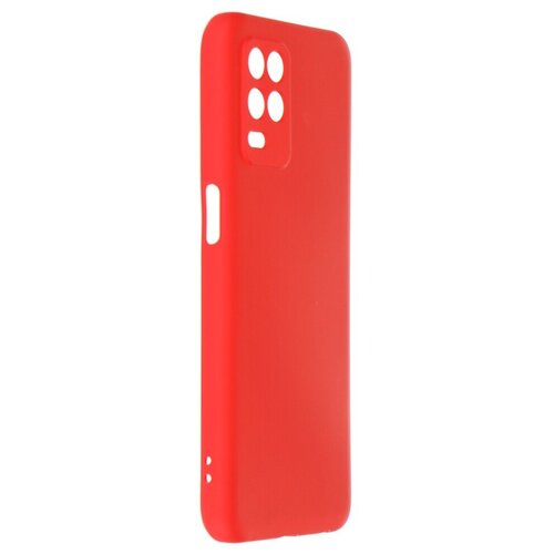 фото Чехол df для realme narzo 30 (5g) с микрофиброй rmoriginal-14 red