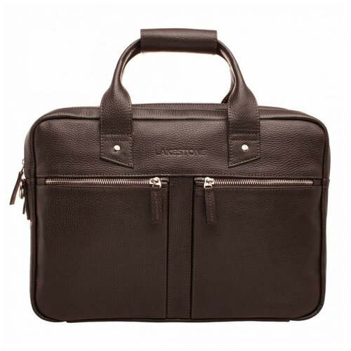 фото Мужская кожаная деловая сумка lakestone kelston brown 924838/br