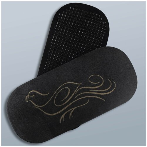 фото Доска с гвоздями садху для йоги овал животные попугай - 1516 черная goodwood