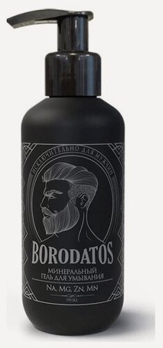 Изображение товара Минеральный гель для умывания Borodatos для мужчин, 190 мл
