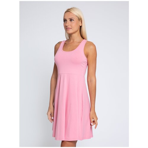 фото Платье lunarable, хлопок, повседневное, полуприлегающее, мини, размер 50 (xl), розовый