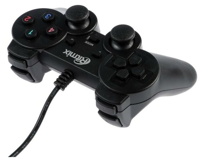 Геймпады RITMIX Геймпад Ritmix GP-004 проводной виброотдача для PC USB 15 м черный