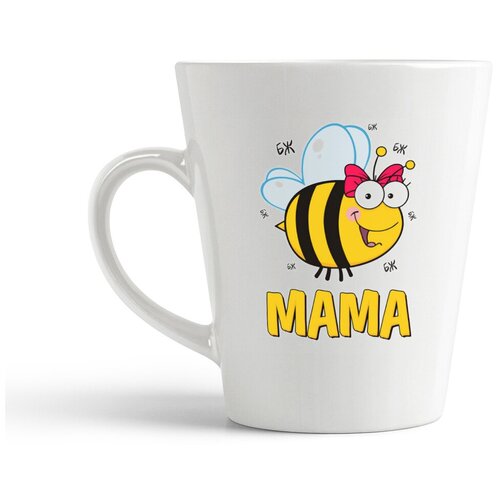 фото Кружка-латте coolpodarok "прикол. семья. мама. пчелка"