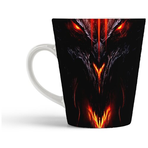 фото Кружка-латте coolpodarok diablo3 диабло3 (лицо крупно и лого)