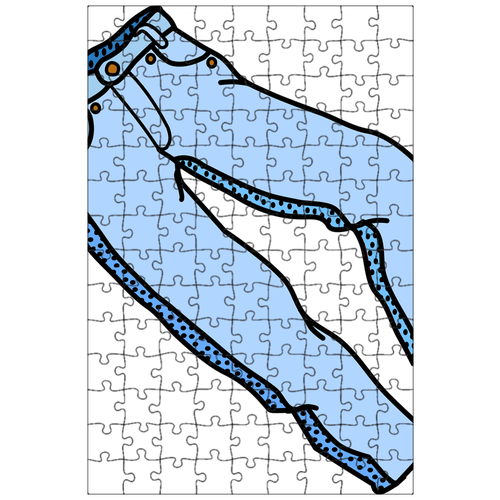 фото Магнитный пазл 27x18см."одежда, шланг, штаны" на холодильник lotsprints