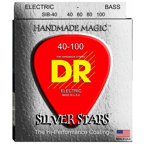 DR Strings SIB-40 SILVER STARS Струны для 4-струнной бас-гитары