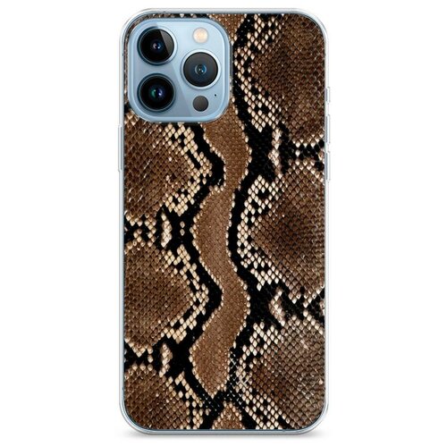 фото Силиконовый чехол "кожа питона" на apple iphone 13 pro max / айфон 13 про макс case place