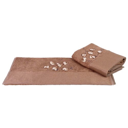 фото Hobby home collection полотенце beyra цвет: коричневый (50х90 см)