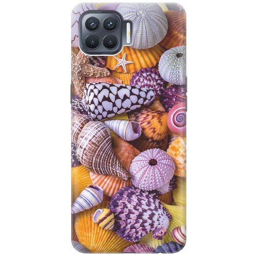 фото Re:pa чехол - накладка artcolor для oppo reno4 lite с принтом "разноцветные ракушки"